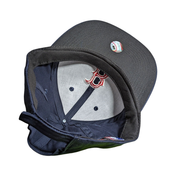 BOSTON RED SOX NAVY BLUE MVP AUTHENTIC MLB BASEBALL TEAM ADJUSTABLE STRAP - Picture 7 of 8